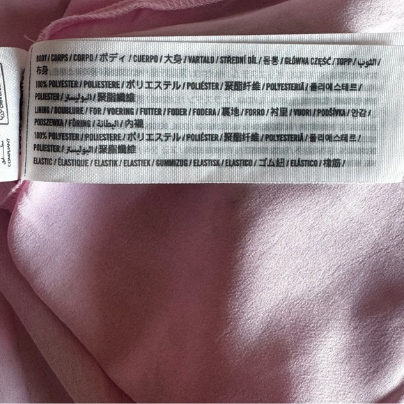 HOLLISTER Babydoll Top NWT Pink Floral Chiffon Womens Large - Picture 8 of 11